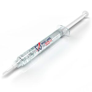 Here's an alt tag for the image: WSD Labs teeth whitening syringe.