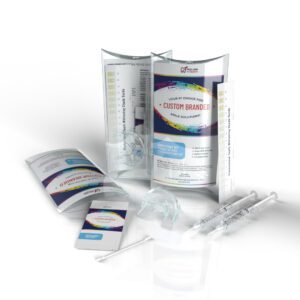 Custom branded teeth whitening kit.