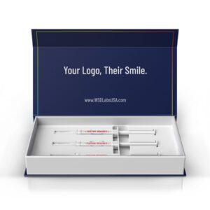 Custom branded teeth whitening kit.