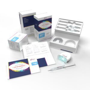 Custom branded teeth whitening kit.